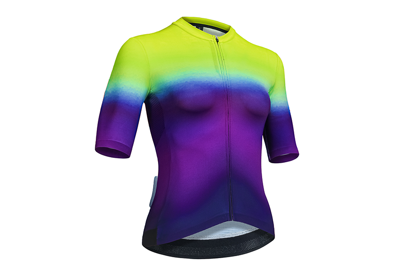 RT0049W Women Cycling Jersey-Green/Purple