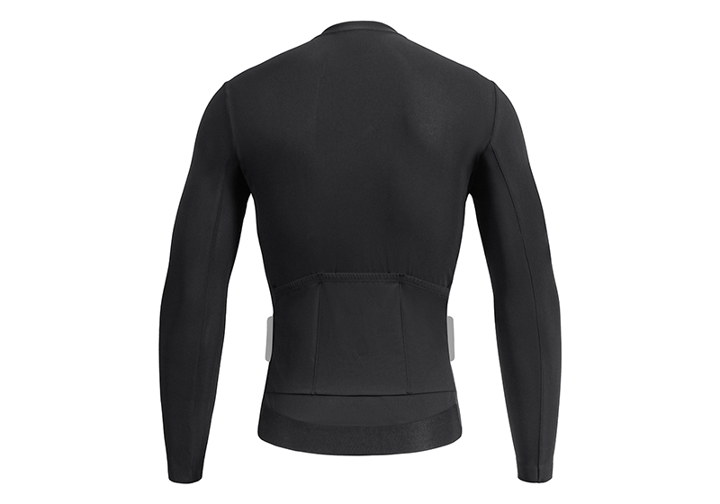 RT0038 Men&rsquo;s Pro Cycling Long Sleeve Jersey-Black/Dark Grey