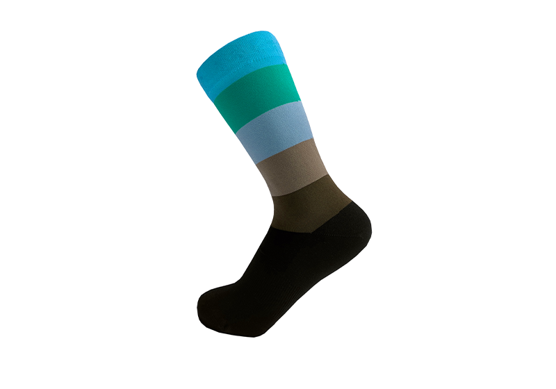 RA0078 Outdoor Cycling Socks-Green/Blue