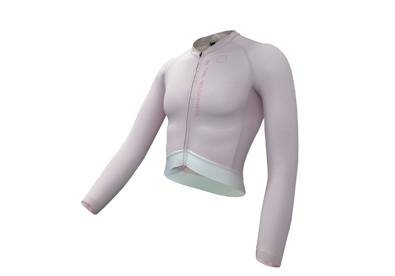RT0048W Women Long Sleeve Cycling Jersey-Pink