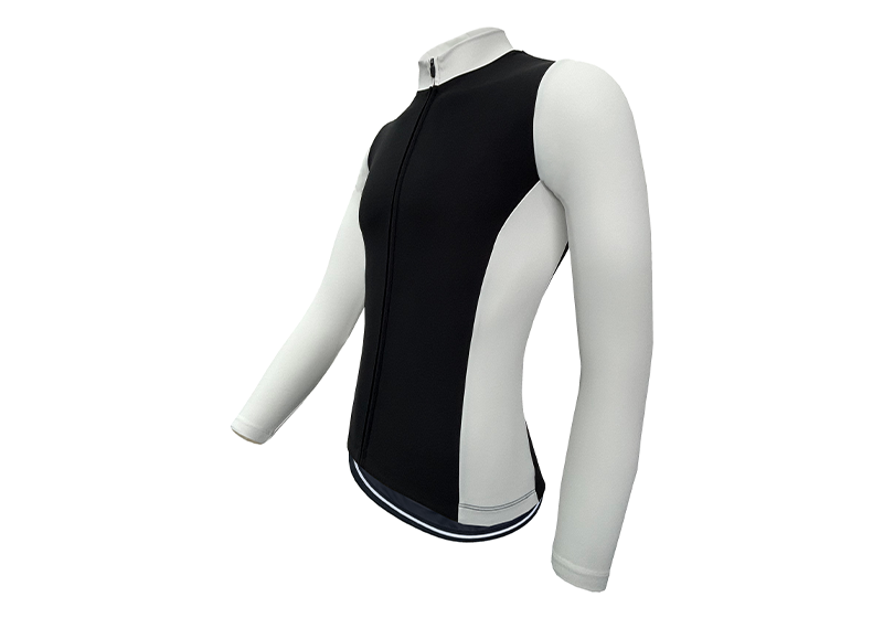 RT0076 Long Sleeve Jacket-Black/White