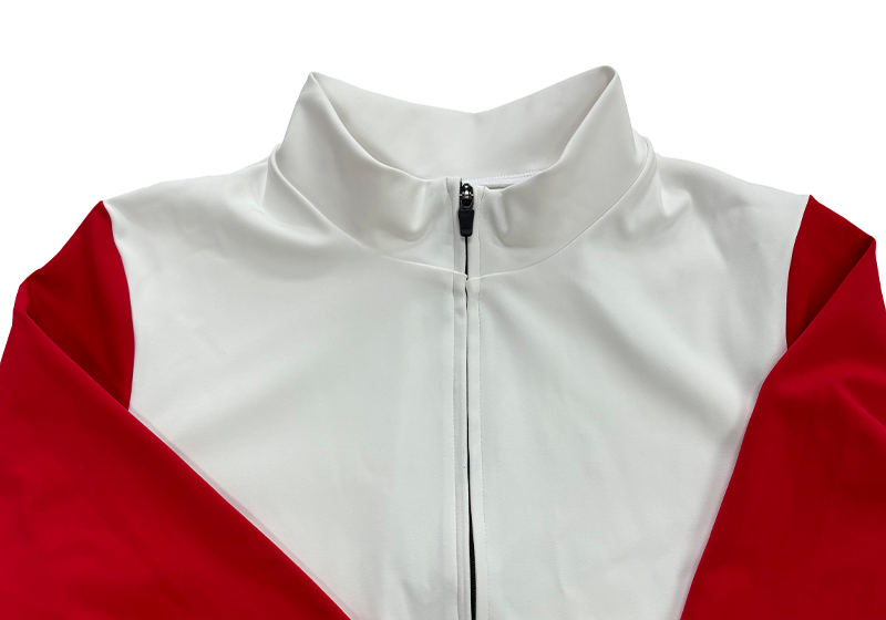 RT0076 Long Sleeve Jacket-White-Red