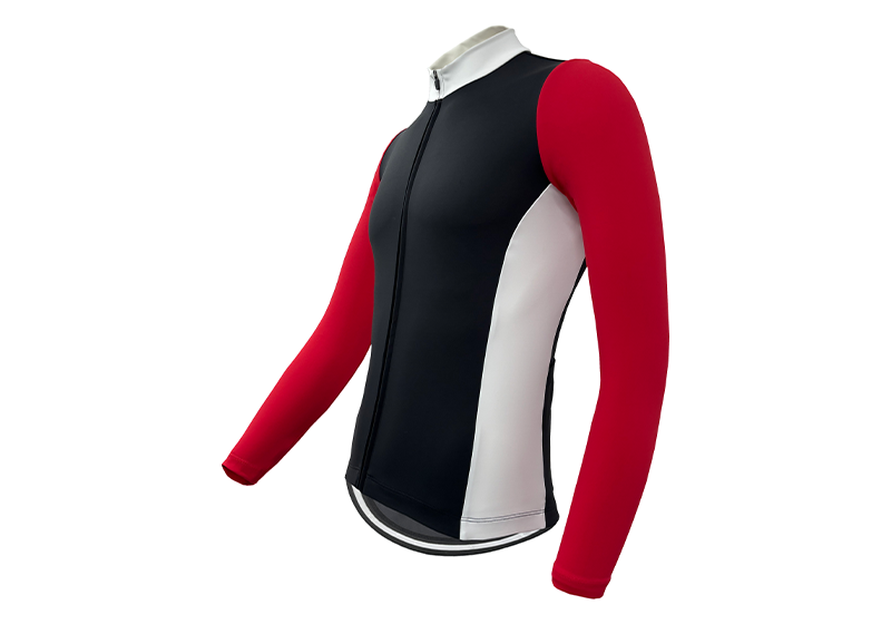 RT0076 Long Sleeve Jacket-Black/Red