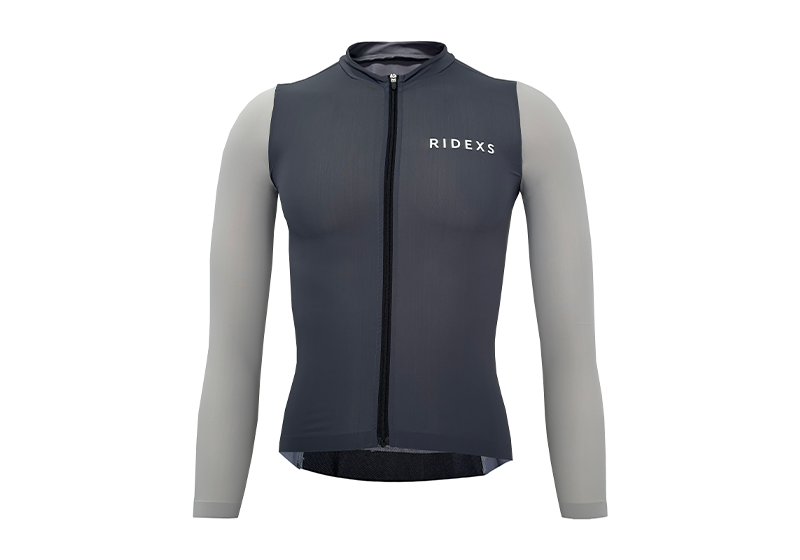 RT0038 Pro Cycling Long Sleeve Jersey-Light Grey